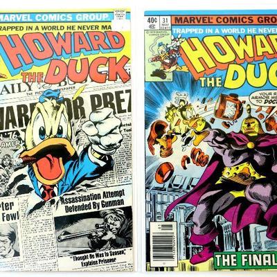 HOWARD THE DUCK #8 #31 Bronze Age Comic Books 1976/1979 Marvel Comics