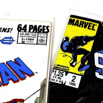 Web of SPIDER-MAN Annuals #2 #12 Comic Book Set 1986-89 Marvel Comics