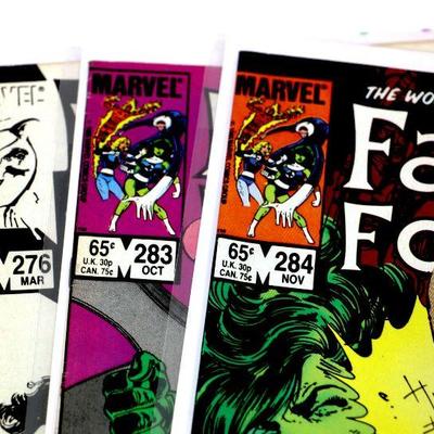 FANTASTIC FOUR #276 283 284 Comic Book Lot - 1985 Marvel Comics