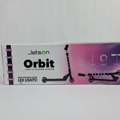 Jetson Orbit Light-Up Folding Scooter, Weight Limit: 132 - New