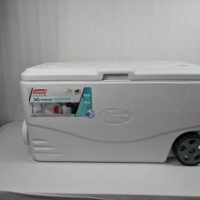 coleman 100 quart marine cooler