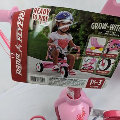 Pink Grow With Me Ready to Ride, Radio Flyer, 1 1/2-3 Years - New