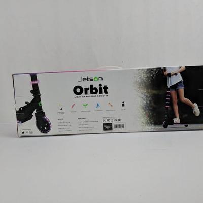 Jetson Orbit Light-Up Folding Scooter, Weight Limit: 132 - New