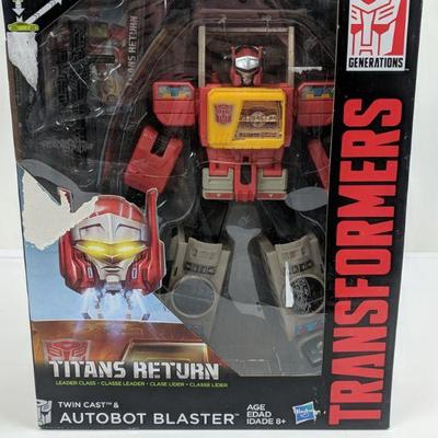 Transformers Titans Return, Twin Cast & Autobot Blaster, Ages 8+ - New