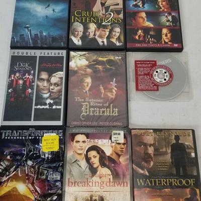9 Thriller/Sci-Fi/Horror DVDs: Chronicle -to- Waterproof
