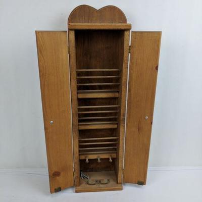 Wood Cabinet, Possible Mail Organizer