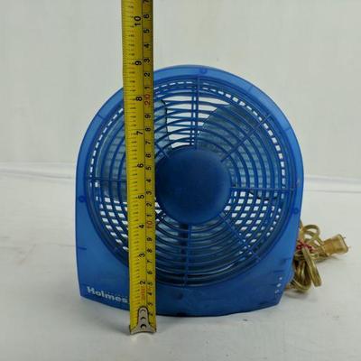 Holmes Small Blue Fan, Tested/Works