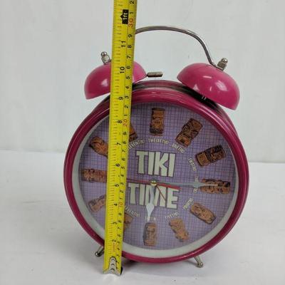 Pink Tiki TIme Clock