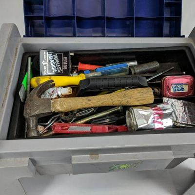 Step Stool/Tool Box Full of Tools