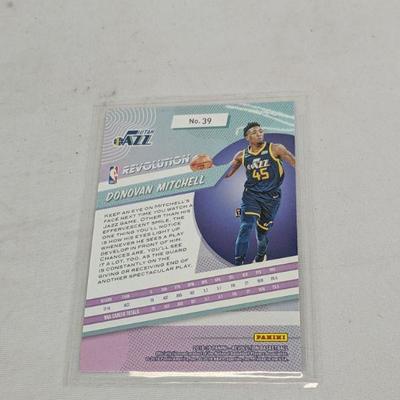 Utah Jazz Basketball Card, Donovan Mitchell, Revolution