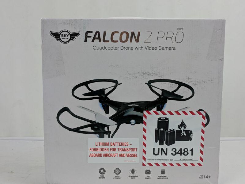 Falcon 2 Pro Quadcopter Drone With Video Camera, Missing Screws, Tested