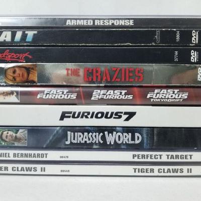 9 Action/Adventure DVDs: Armed Response -to- Tiger Claws II