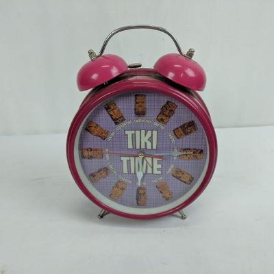Pink Tiki TIme Clock