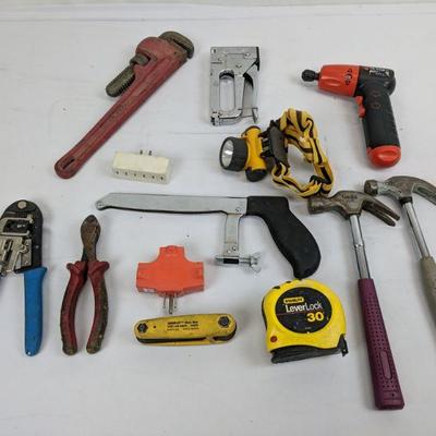 Tool Lot, Hammers, Tape Measure, Hex Set, Etc.