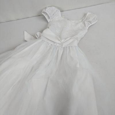 girls white dress size 10
