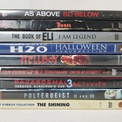 9 Horror/Suspense DVDs: As Above So Below -to- The Shining