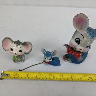 3 Vintage Unique Mice, Made in Japan