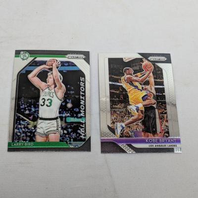 2 Basketball Cards, Larry Bird (Celtics) & Kobe Bryant (Lakers)