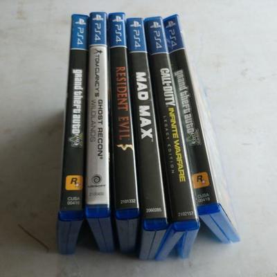 Assorted PS 4 games