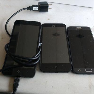 Three Cell Phones