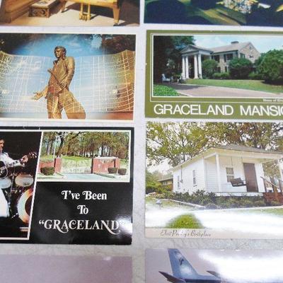Lot of Elvis Post Cards of His Home and Plane