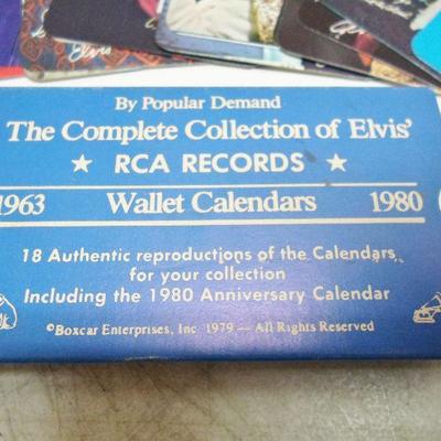 Lot of Elvis Wallet Calendars,Post Cards,Bumper Sticker,Stationary