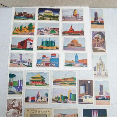 Antique 1930's Worlds's Fair Post Cards