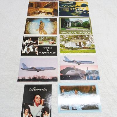 Lot of Elvis Post Cards of His Home and Plane