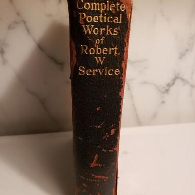 Antique The Complete Poetical Works of Robert W Service signed 5 Books in one.