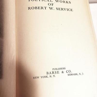 Antique The Complete Poetical Works of Robert W Service signed 5 Books in one.