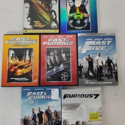Fast and the Furious Series on DVD