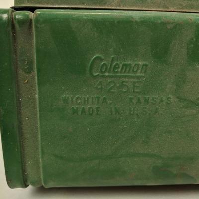 Coleman 425E Camping Stove, Green, Vintage