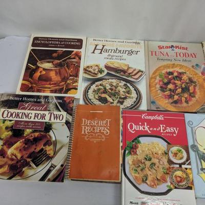 17 Cookbooks & 2 Magazine Holders