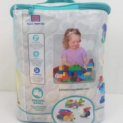 Mega Bloks Fisher Price Big Building Bag, 80 pieces for ages 1-5 years - New