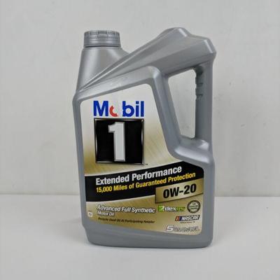 Mobil Advanced Full Synthetic Motor Oil, 5 Qts. OW-20 - New