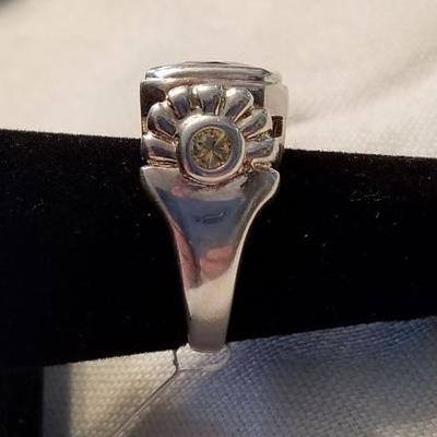 Large, Bold sterling ring.