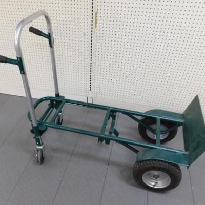Commercial Combination Wheeled Cart and Hand Truck w/ Pnuematic Tires