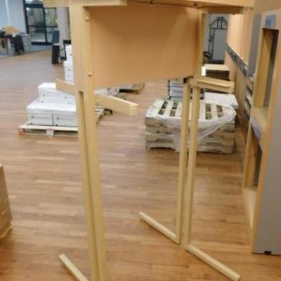 Sided Unit #4 Metal Frame Double Display with Laminate Light Box 33"x27"x79"