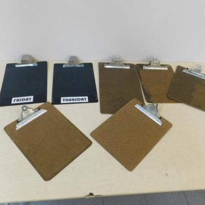 Lot of Clip Board of Various Sizes and Material