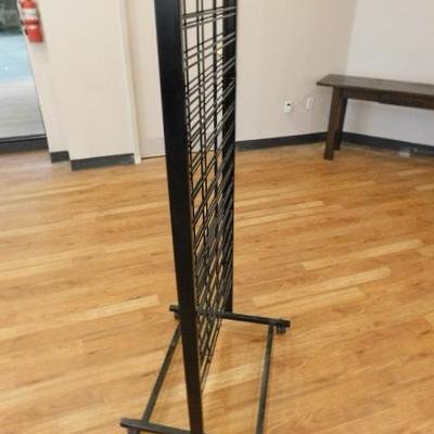 Commercial Mobile Display Rack with Matching Hooks 