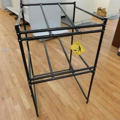 Unit #2:  Commercial Black Metal Frame Display Rack  31"x31"x54" (Unassembled)