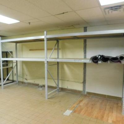 Unit #4:  Two Section Commercial Pallet Racking Double Shelf 16'x8'.