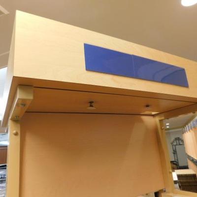 Sided Unit #4 Metal Frame Double Display with Laminate Light Box 33"x27"x79"