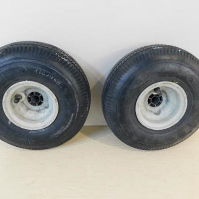 Set of Two Dolly or Hand Truck Pneumatic Tires 4.10/3.50