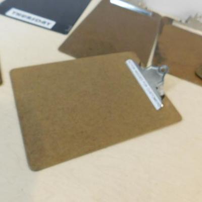 Lot of Clip Board of Various Sizes and Material