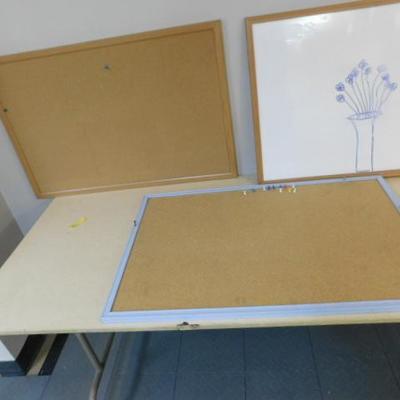 Set of Three Cork and Dry Erase Boards 3'x2'