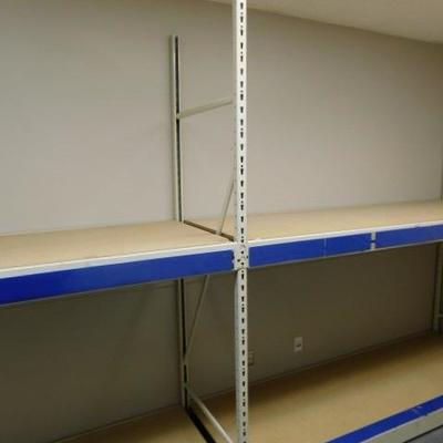 Unit #1:  Three Section Commercial Pallet Racking Double Shelf 24'x8'