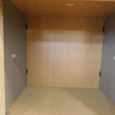 Commercial Retail Laminate Display Case with Double Cubby Space 36