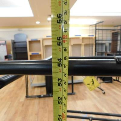 Unit #2:  Commercial Black Metal Frame Display Rack  31"x31"x54" (Unassembled)