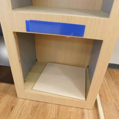 Commercial Retail Laminate Display Case with Double Cubby Space 36